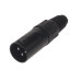 Bemero Stecker BC1001BK-M 3-Pol XLRm male Stecker Schwarz