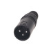 Bemero Stecker BC1001BK-M 3-Pol XLRm male Stecker Schwarz