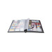 Exacompta Sammelalbum Briefmarken, 22.5 x 30.5 cm, 48 Seiten, Schwarz