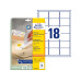 Avery Zweckform Universal-Etiketten L6025REV-25 63.5 x 46.6 mm
