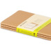 Moleskine Notizbuch A6 Blanko, Hellbraun, 3-teilig