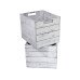 Holz Zollhaus Aufbewahrungskiste Vintage Shabby 33 x 38 cm, Grau/Weiss Holz Zollhaus Aufbewahrungskiste Vintage Shabby 33 x 38 cm, Grau/Weiss
