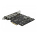 Delock PCI-Express-Karte USB 3.1 Gen2 - 2x USB-C + 3x USB-A