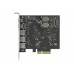 Delock PCI-Express-Karte USB 3.1 Gen2 - 2x USB-C + 3x USB-A