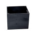 Holz Zollhaus Aufbewahrungskiste Vintage 33 x 38 cm, Schwarz