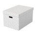 Leitz Aufbewahrungsbox Esselte Home L Gross, 3 Stück, Weiss
