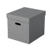 Leitz Aufbewahrungsbox Esselte Home Cube Gross, 3 Stück, Grau
