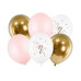 Partydeco Luftballon One Pastellpink Ø 30 cm, 6 Stück