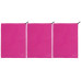 KOOR Badetuch Silva Magenta 3er-Pack M 65 x 90 cm