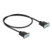 Delock Anschlusskabel RS-232 - RS-232 DB9 (f-f), Nullmodem 0.5 m