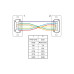 Delock Anschlusskabel Nullmodem RS-232 D-Sub 9 f-f 0.5 m