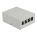 Delock Gehäuse Keystone Patchpanel 4 Port grau Delock Gehäuse Keystone Patchpanel 4 Port grau