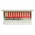 Delock Netzwerkpanel 12 Port 10 Cat.6A LSA Grau