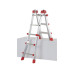 Hailo Teleskopleiter 4 x 3 Sprossen