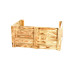 Holz Zollhaus Hunde-Sofa Vintage geflammt, 90 x 57 x 42 cm