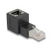 Delock Winkeladapter 90° RJ45 nach oben, Cat.6A 1 Stück Delock Winkeladapter 90° RJ45 nach oben, Cat.6A 1 Stück