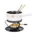 Kadastar Käsefondue-Set Sparkling Winter E16 5 Teile, Schwarz/Weiss Kadastar Käsefondue-Set Sparkling Winter E16 5 Teile, Schwarz/Weiss