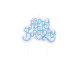 PME Kerze Happy Birthday Blau/Weiss, 1 Stück