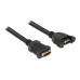 Delock Verlängerungskabel zum Einbau, 4K 30Hz HDMI - HDMI, 0.25 m