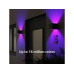 hombli Gartenleuchte Smart Wall Light 2 x 3W, RGB+CCT, Schwarz