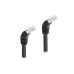 Delock Patchkabel 45° unten gewinkelt Cat 6A, S/FTP, 3 m, Schwarz