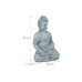 relaxdays Dekofigur Buddha Grau relaxdays Dekofigur Buddha Grau