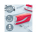 Leitz Elektrisches Heftgerät NeXXt WOW 10 Seiten, Rot