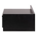 AC Design Nachttisch Ashlan 40 cm x 16.5 cm, Schwarz glanz