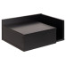 AC Design Nachttisch Ashlan 40 cm x 16.5 cm, Schwarz glanz