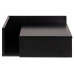 AC Design Nachttisch Ashlan 40 cm x 16.5 cm, Schwarz glanz