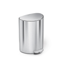 Simplehuman Abfalleimer 6 l, Silber gebürstet