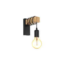 EGLO Leuchten Wandleuchte TOWNSHEND 1x E27 Schwarz