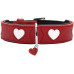 Hunter Halsband Love XL (75), Rot/Schwarz