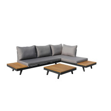 Acamp Loungeset Naxos, 3-teilig, Teakfarbe