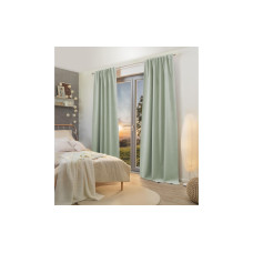 Stotz Decor AG Nachtvorhang mit Faltenband Flint, Blackout 135 cm x 300 cm