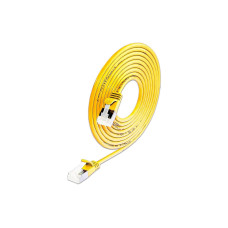SLIM Slimpatchkabel RJ-45, Cat 6A, U/FTP, 0.15 m, Gelb