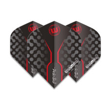 Winmau Dartflight Prism Zeta, Schwarz / Rot, 3 Stück Winmau Dartflight Prism Zeta, Schwarz / Rot, 3 Stück