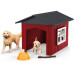 Schleich Spielfigurenset Farm World Hundehütte mit Goldenretrievern