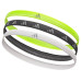 adidas Hairbands Lucid Lemon, Schwarz, Silber adidas Hairbands Lucid Lemon, Schwarz, Silber