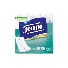 Tempo Toilettenpapier Deluxe 9 Rollen, 5-lagig, Weiss Tempo Toilettenpapier Deluxe 9 Rollen, 5-lagig, Weiss
