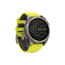 GARMIN Sportuhr Fenix 8 Solar Sapphire, 47 mm Gelb