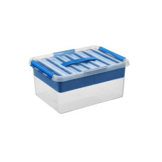 Sigma Home Aufbewahrungsbox Q-Line Blau, Volumen: 15 l