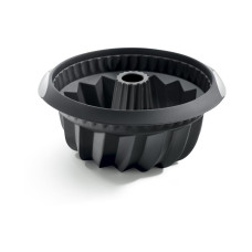 Lékué Backform Silikon, ø 22 cm, Schwarz