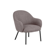 AC Design Sessel Spencer Polyurethan (PU)/Stahl, Hellgrau/Braun