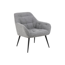 AC Design Sessel Brooke Stahl/Textil, Grau