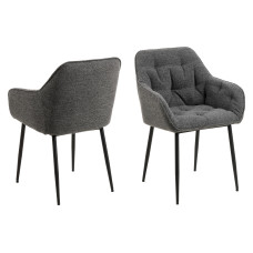 AC Design Stuhl Brooke Monza1, 2 Stück, Anthrazit