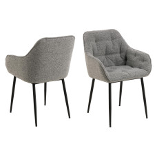 AC Design Stuhl Brooke Monza1, 2 Stück, Grau