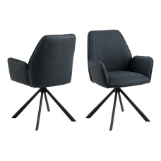 AC Design Stuhl Glenda, 2 Stück, Anthrazit