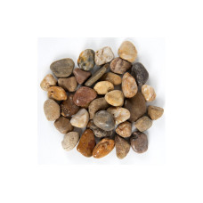 Ambiance Flusskiesel Bernstein, 2-4 cm, 1.1 kg, Mehrfarbig