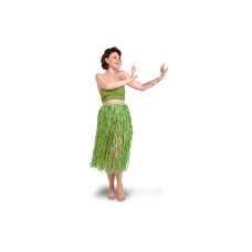 Partydeco Raffia Rock Hawaii Grün, 77 cm Partydeco Raffia Rock Hawaii Grün, 77 cm